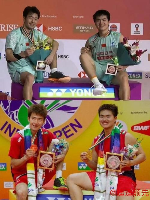 澳门六合彩直播 满满的仪式感！“梁王”组合再夺印度公开赛冠军，复刻3年前冠军照